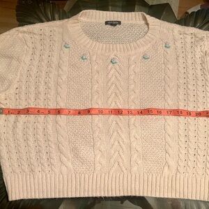 Wild Fable Cream Cable Knit Sweater